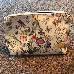 Floral makeup bag